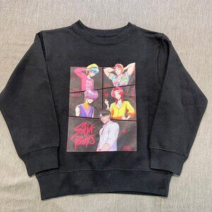 Kpop Hunters Saja Boys Kids Size Small Black Cotton Blend Sweatshirt